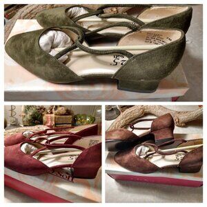 3 Pairs of 9.2.5. So Soft Low Heeled Pumps Brushed Faux Suede Size 7